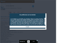 Tablet Screenshot of onglescreative.skyrock.com