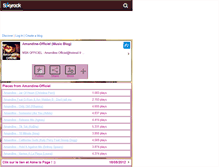 Tablet Screenshot of amandiine-officiel.skyrock.com