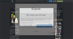Desktop Screenshot of mlle-rachelbilson.skyrock.com