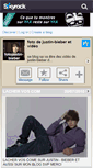 Mobile Screenshot of fotojustin-bieber.skyrock.com