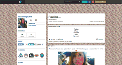 Desktop Screenshot of mynameispauline.skyrock.com