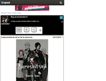 Tablet Screenshot of blackbutler13.skyrock.com