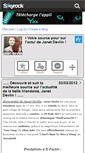 Mobile Screenshot of janet-devlin.skyrock.com