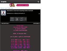 Tablet Screenshot of infos-pr-le-sporting.skyrock.com