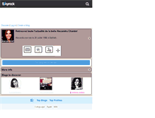 Tablet Screenshot of alexandrachandofr.skyrock.com