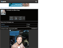 Tablet Screenshot of christophe-mae-music80.skyrock.com