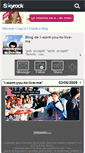 Mobile Screenshot of i-want-you-to-live-me.skyrock.com