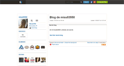 Desktop Screenshot of miss83550.skyrock.com