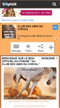 Mobile Screenshot of club-des-amis-du-cheval.skyrock.com