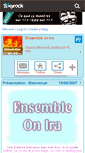 Mobile Screenshot of ensemble-on-ira.skyrock.com