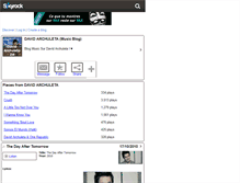 Tablet Screenshot of david-archuleta-zik.skyrock.com