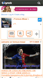 Mobile Screenshot of famous-messi.skyrock.com