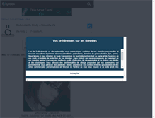 Tablet Screenshot of mlle--cindy.skyrock.com