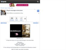 Tablet Screenshot of hommage-a-votre-animal.skyrock.com