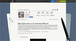 Desktop Screenshot of maternite-adolescente.skyrock.com