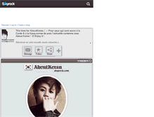 Tablet Screenshot of aboutkorea.skyrock.com