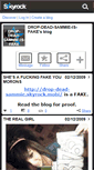 Mobile Screenshot of drop-dead-sammie-is-fake.skyrock.com