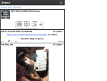 Tablet Screenshot of drop-dead-sammie-is-fake.skyrock.com