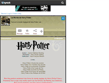 Tablet Screenshot of harrypottermagicworld.skyrock.com