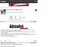 Tablet Screenshot of evolutionridersteam.skyrock.com