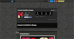 Desktop Screenshot of commu-fatalchris-manga.skyrock.com