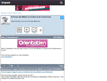 Tablet Screenshot of forummetierscinema.skyrock.com
