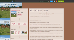 Desktop Screenshot of cheval-espoir33.skyrock.com