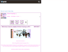 Tablet Screenshot of animalcrossingclub.skyrock.com
