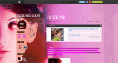 Desktop Screenshot of juste-moi-sarah.skyrock.com