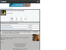 Tablet Screenshot of chansons-damours.skyrock.com