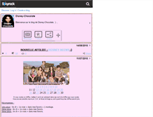 Tablet Screenshot of disney-chocolate.skyrock.com