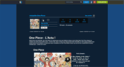 Desktop Screenshot of actualite-one-piece.skyrock.com