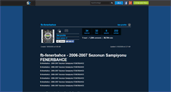 Desktop Screenshot of fb-fenerbahce.skyrock.com