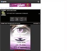 Tablet Screenshot of goth-sanctuary.skyrock.com