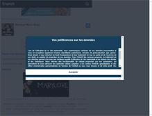 Tablet Screenshot of marylore-officiel.skyrock.com