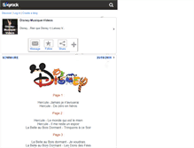 Tablet Screenshot of disney-musique-videos.skyrock.com