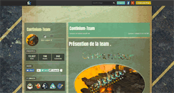 Desktop Screenshot of continium-team.skyrock.com