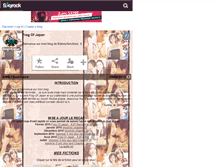 Tablet Screenshot of frogofjapan.skyrock.com