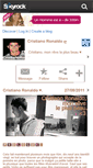 Mobile Screenshot of cristianoronaldofictions.skyrock.com