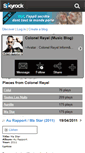 Mobile Screenshot of colonelreyelmusic.skyrock.com