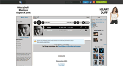 Desktop Screenshot of hilaryduff-musique.skyrock.com