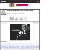 Tablet Screenshot of death-note-video.skyrock.com