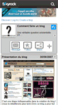 Mobile Screenshot of commentfaireunblog.skyrock.com
