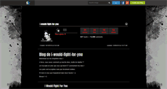 Desktop Screenshot of i-would-fight-for-you.skyrock.com