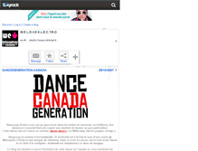 Tablet Screenshot of dancegeneration-canada.skyrock.com