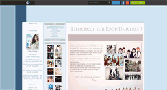 Desktop Screenshot of kpop-universe.skyrock.com