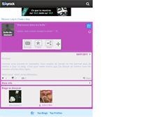 Tablet Screenshot of bulle-de-diamant.skyrock.com