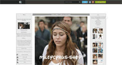 Desktop Screenshot of mileycyrus-shop.skyrock.com