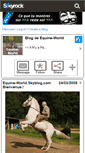 Mobile Screenshot of equine-world.skyrock.com