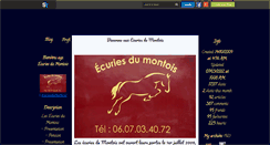 Desktop Screenshot of ecuriesdumontois.skyrock.com